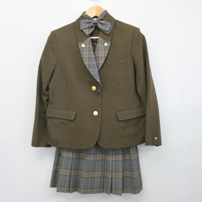 【中古】神奈川県 戸塚高等学校 女子制服 4点（ブレザー・ベスト・スカート）sf029019