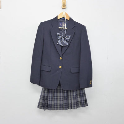 【中古】神奈川県 みなと総合高等学校 女子制服 4点（ブレザー・スカート）sf029030