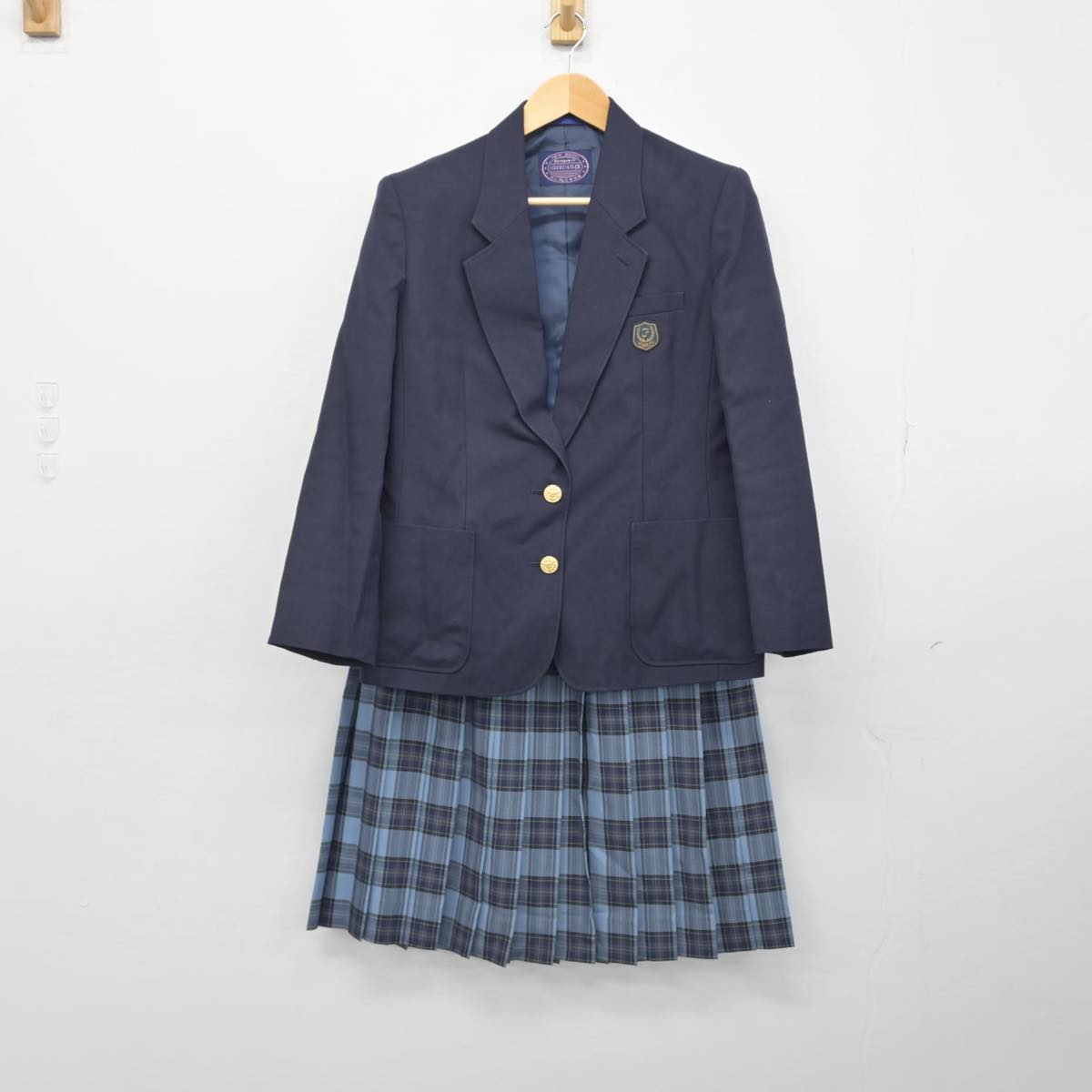 【中古】大阪府 福井高等学校 女子制服 3点（ブレザー・スカート）sf029038