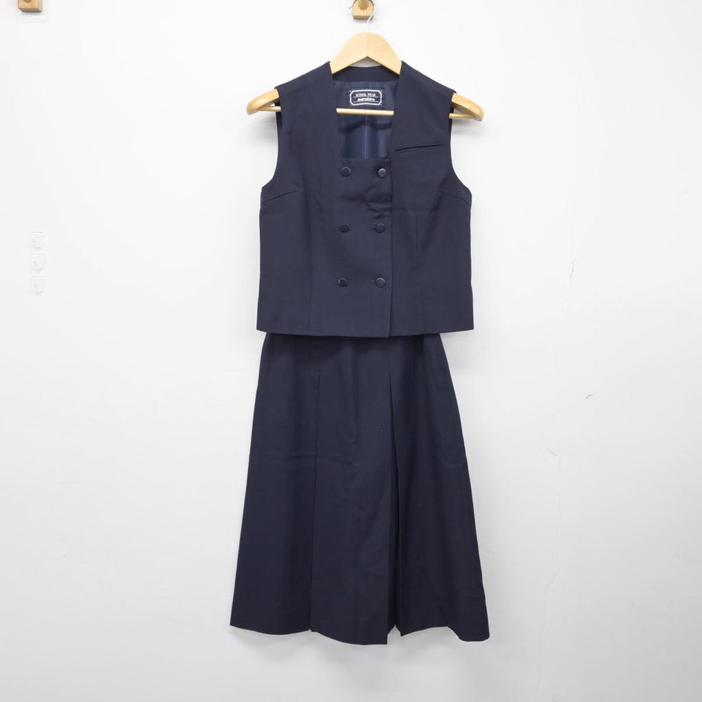 中古制服】埼玉県 川越女子高等学校 女子制服 2点（ベスト・スカート）sf029046【リサイクル学生服】 | 中古制服通販パレイド