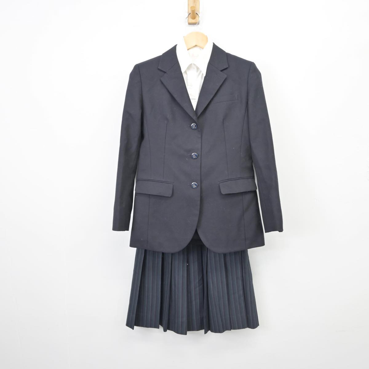 【中古】大阪府 大阪薫英女学院高等学校 女子制服 3点（ブレザー・シャツ・スカート）sf029070