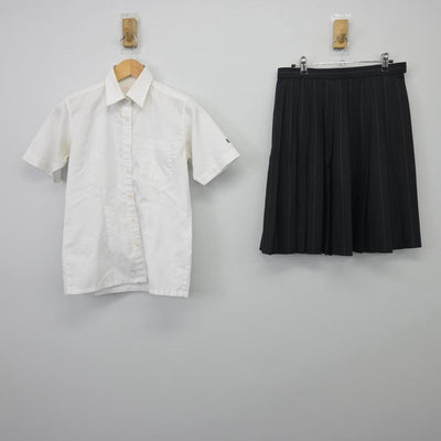 【中古】大阪府 大阪薫英女学院高等学校 女子制服 3点（シャツ・スカート）sf029074