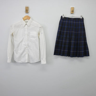 【中古】神奈川県 桐蔭学園高等学校 女子制服 2点（シャツ・スカート）sf029085