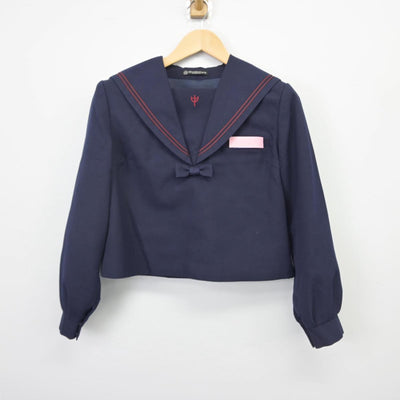 【中古】長崎県 長崎市立戸町中学校 女子制服 2点（セーラー服・スカート）sf029092