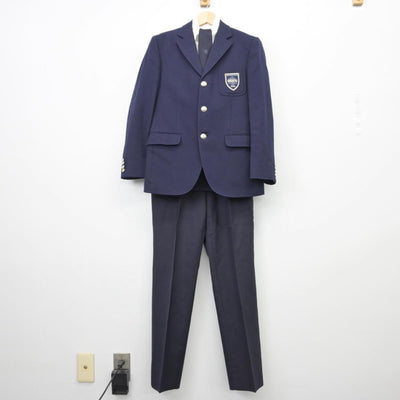 【中古】大阪府 清風高等学校 男子制服 4点（ブレザー・シャツ・ズボン）sf029105