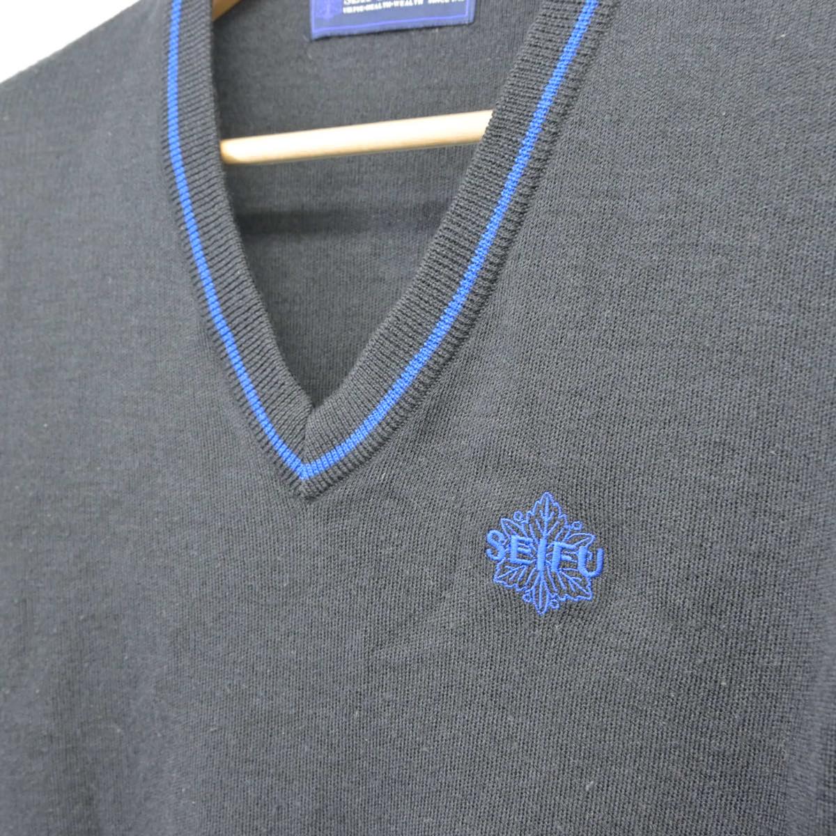 【中古】大阪府 清風高等学校 男子制服 1点（ニット）sf029106