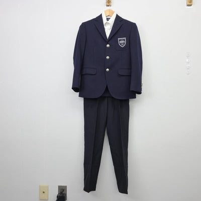 【中古】大阪府 清風高等学校 男子制服 3点（ブレザー・シャツ・ズボン）sf029107