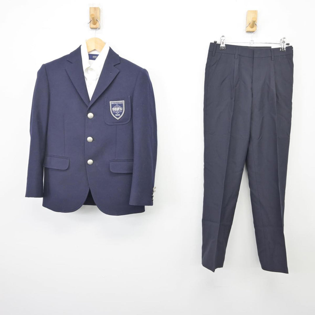 【中古】大阪府 清風高等学校 男子制服 3点（ブレザー・シャツ・ズボン）sf029107