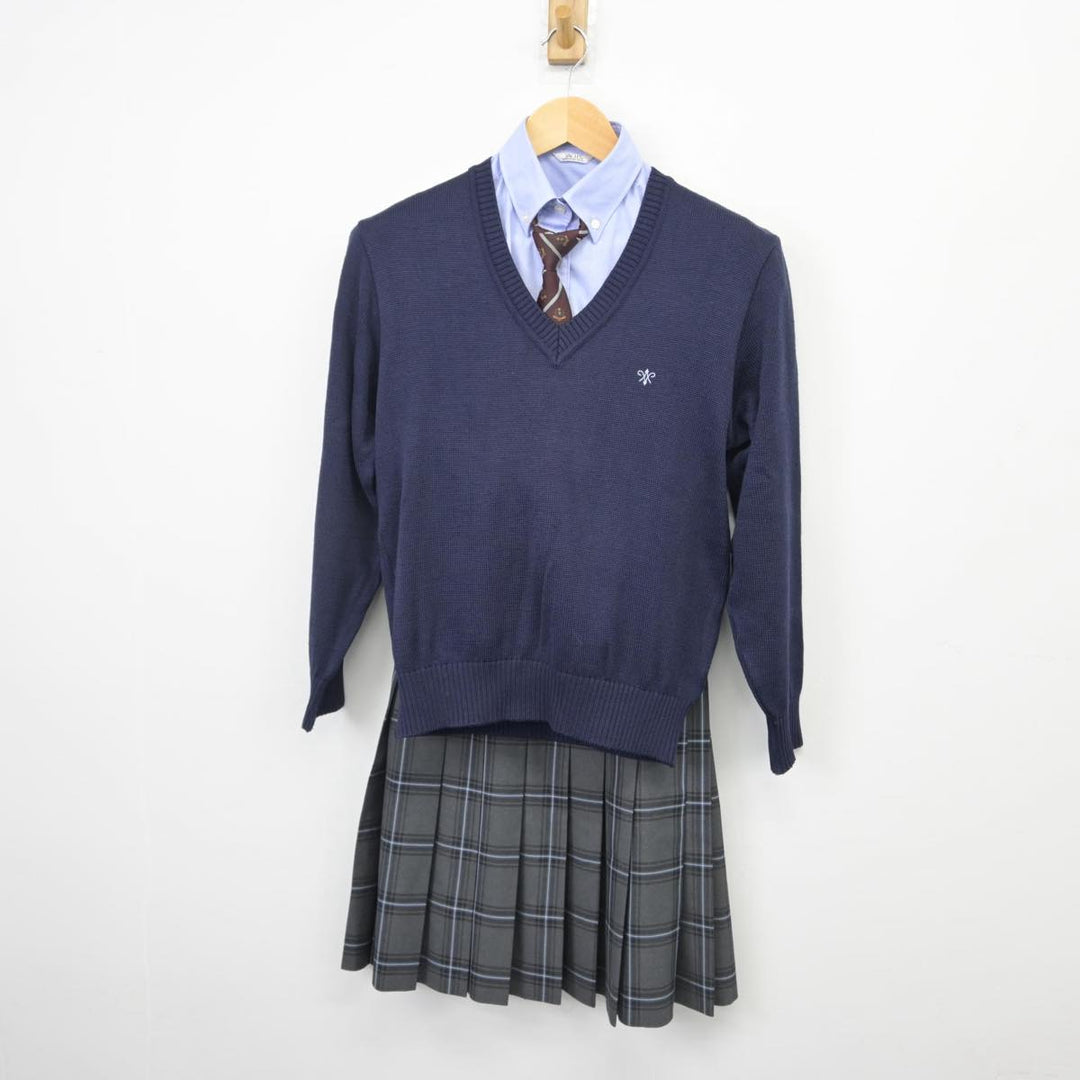 中古制服】神奈川県 湘南学園中学校 女子制服 5点（ブレザー・シャツ・ニット・スカート）sf029110【リサイクル学生服】 | 中古制服通販パレイド