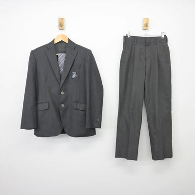 【中古】東京都 東京都立町田総合高等学校 男子制服 3点（ブレザー・ズボン）sf029113