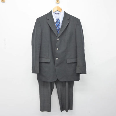 【中古】大阪府 大阪商業大学高等学校 男子制服 5点（ブレザー・ニット・シャツ・ズボン）sf029125