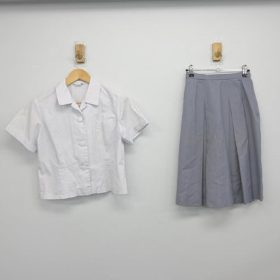 【中古】宮崎県 宮崎県立大宮高等学校 女子制服 2点（シャツ・スカート）sf029137