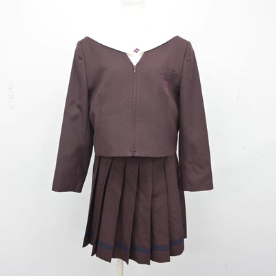 【中古】群馬県 共愛学園高等学校 女子制服 4点（ブレザー・ベスト・セーラー服・スカート）sf029144