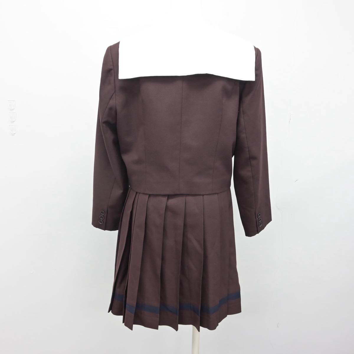 【中古】群馬県 共愛学園高等学校 女子制服 4点（ブレザー・ベスト・セーラー服・スカート）sf029144