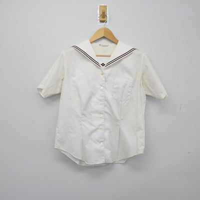 【中古】群馬県 共愛学園中学校 女子制服 2点（セーラー服）sf029151