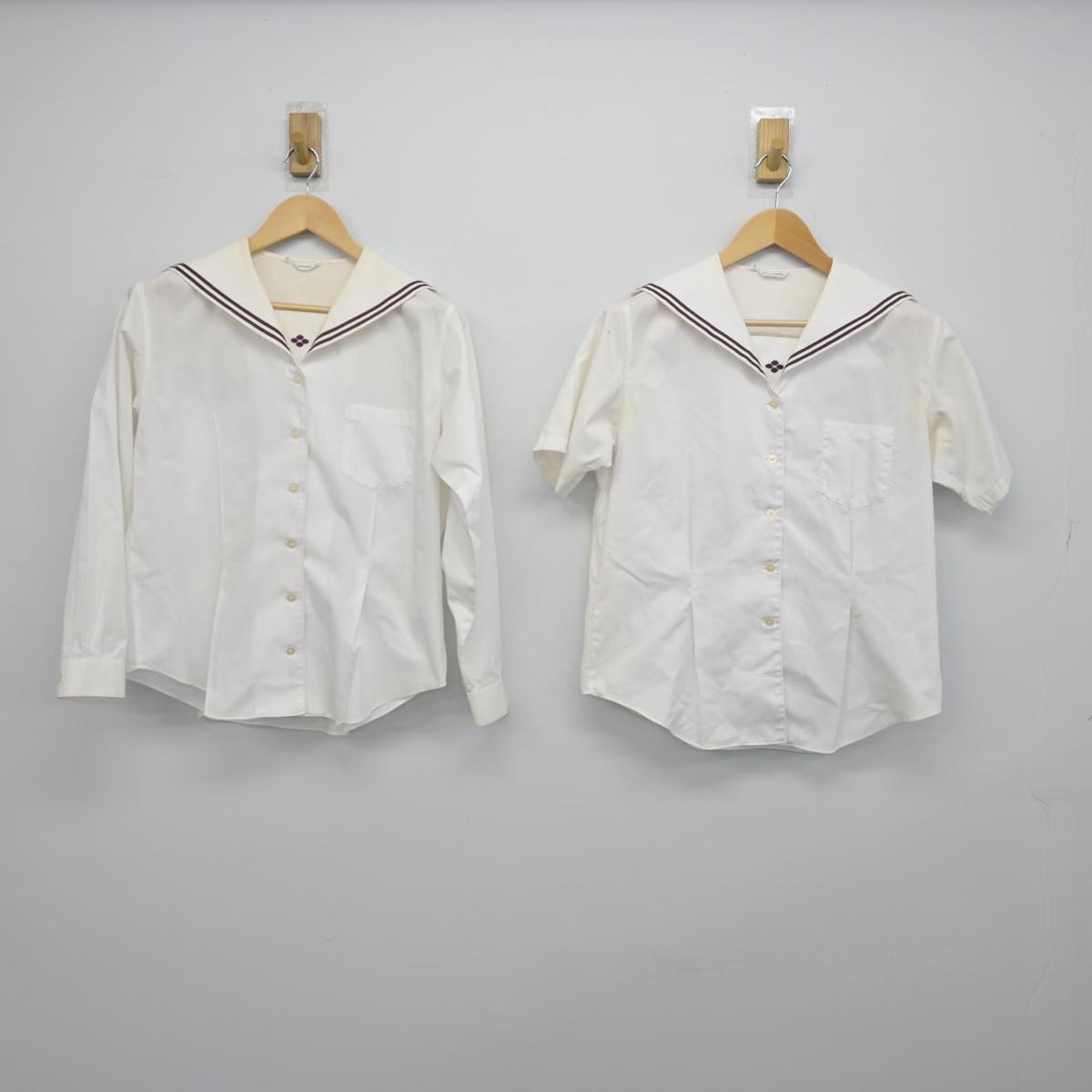 【中古】群馬県 共愛学園中学校 女子制服 2点（セーラー服）sf029152