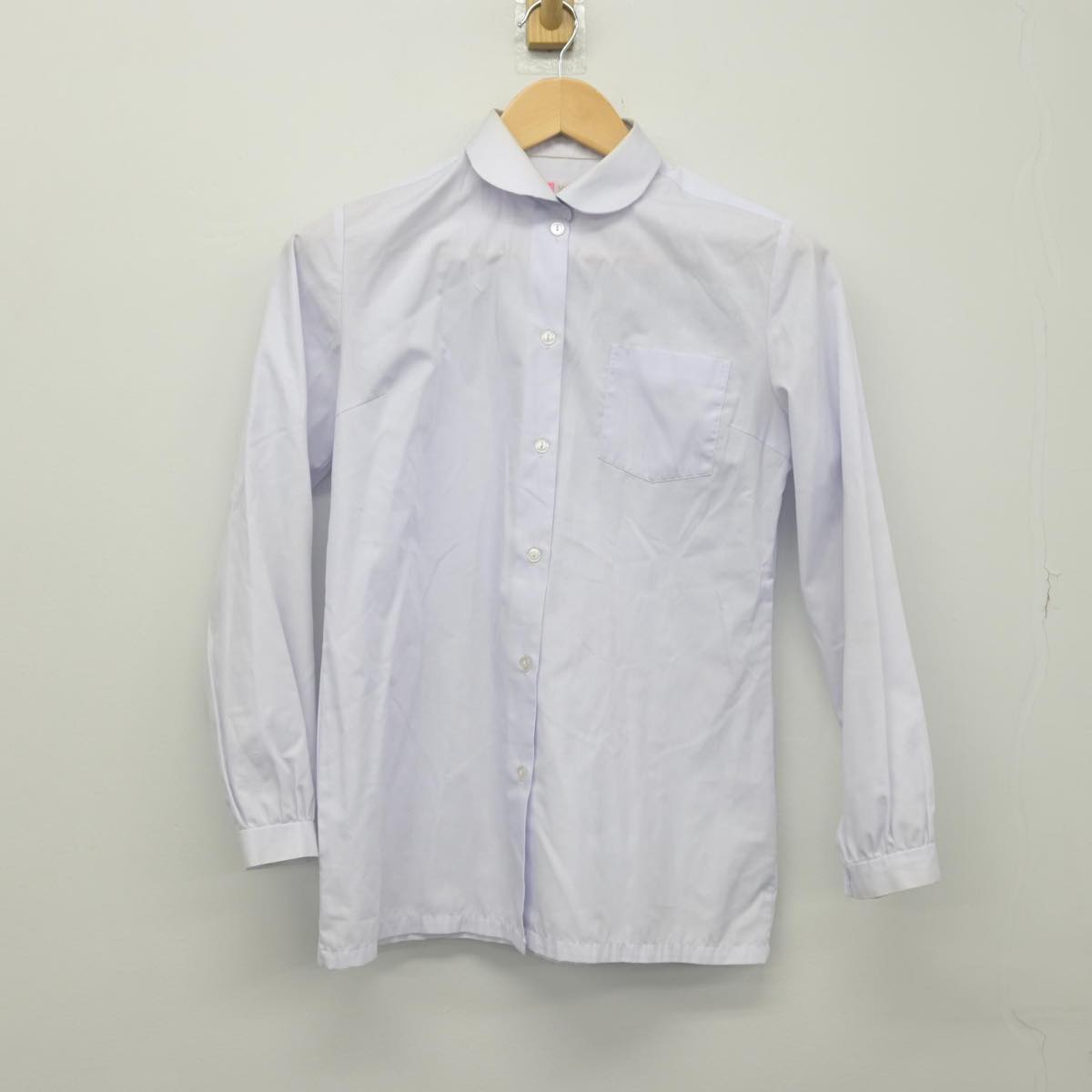 【中古】福島県 郡山第二中学校 女子制服 2点（シャツ・ニット）sf029154