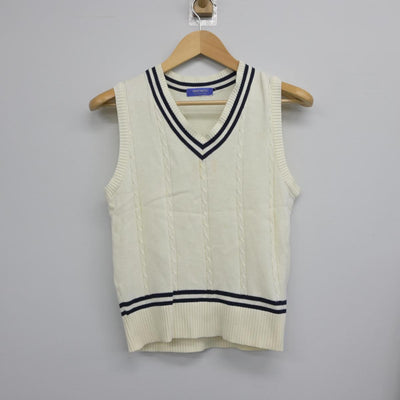 【中古】島根県 大東中学校 女子制服 3点（シャツ・ニットベスト・スカート）sf029162