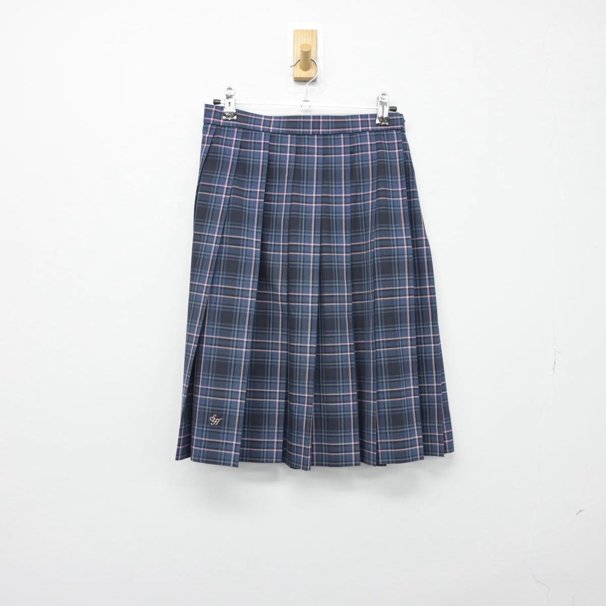 【中古】神奈川県 桜丘高等学校 女子制服 3点（シャツ・スカート）sf029166