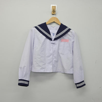 【中古】宮崎県 国富町本庄中学校 女子制服 2点（セーラー服）sf029170