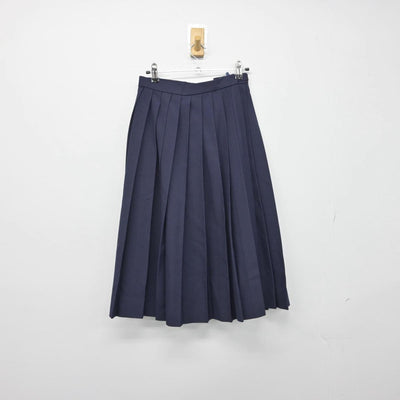 【中古】宮崎県 国富町本庄中学校 女子制服 2点（セーラー服・スカート）sf029174