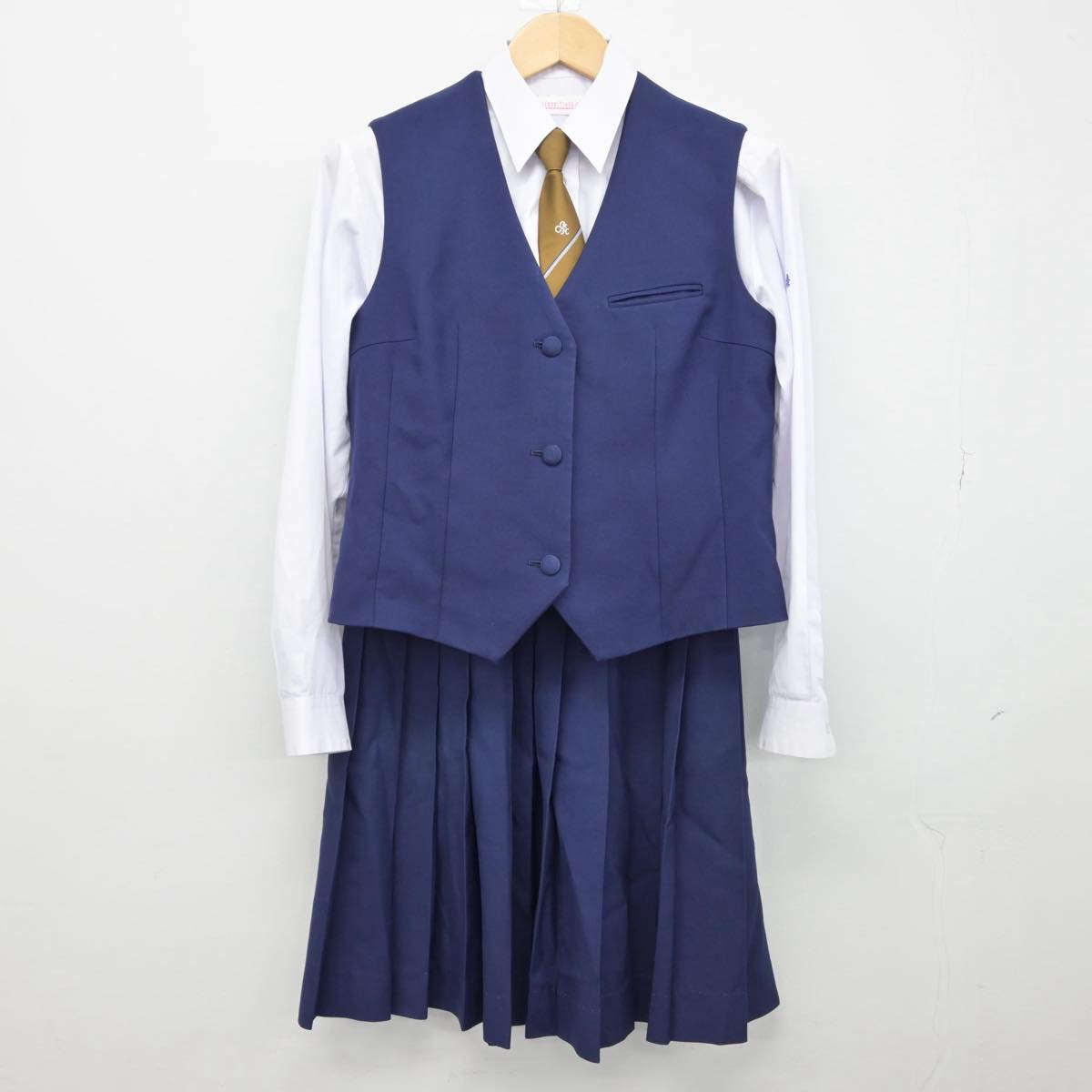 中古】千葉県 千葉女子高等学校 女子制服 6点（ブレザー・シャツ・ベスト・スカート）sf029178 | 中古制服通販パレイド