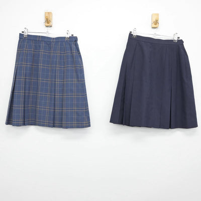 【中古】岡山県 明誠学院高等学校 女子制服 2点（スカート）sf029190