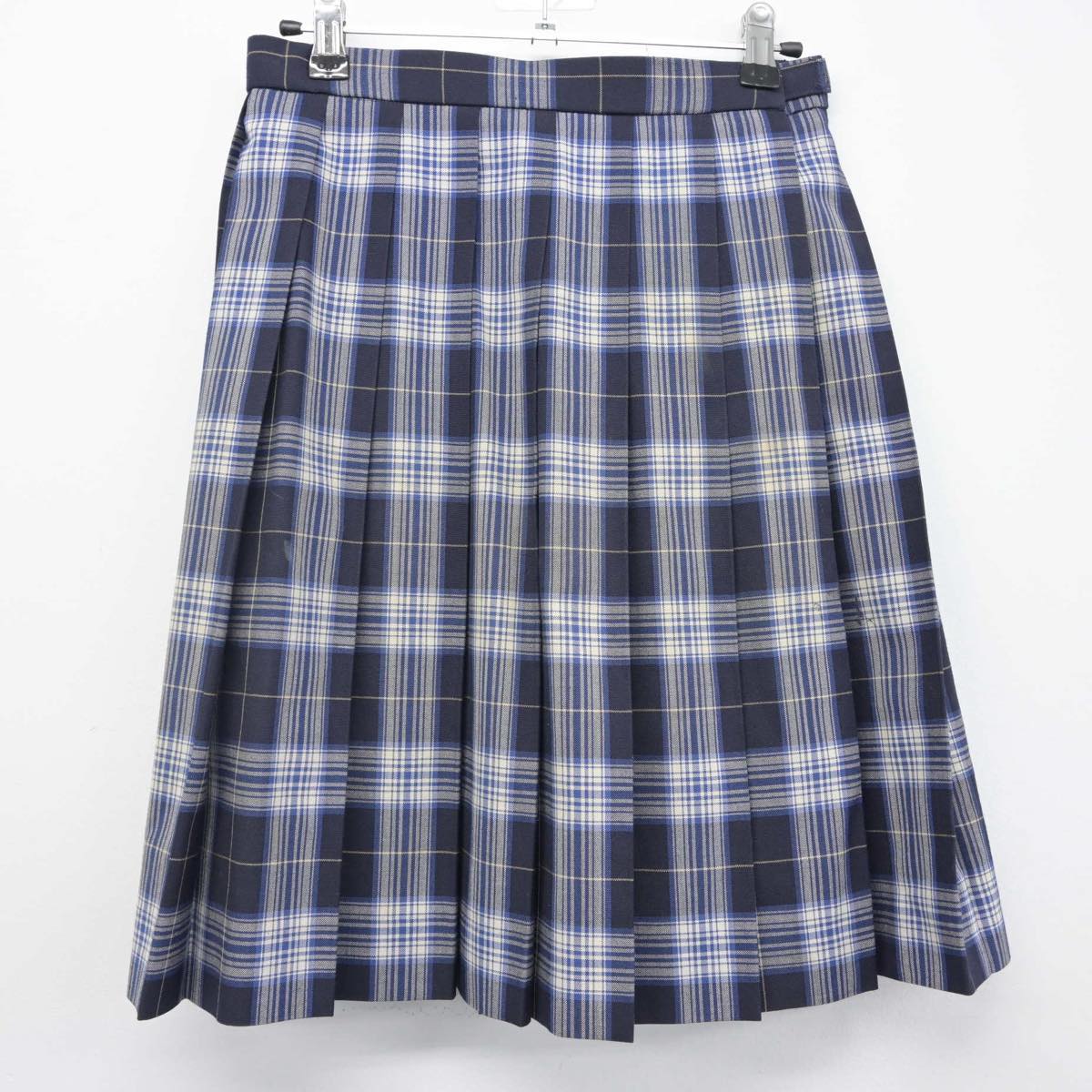 【中古】東京都 山崎高等学校 女子制服 3点（ニット・スカート）sf029192