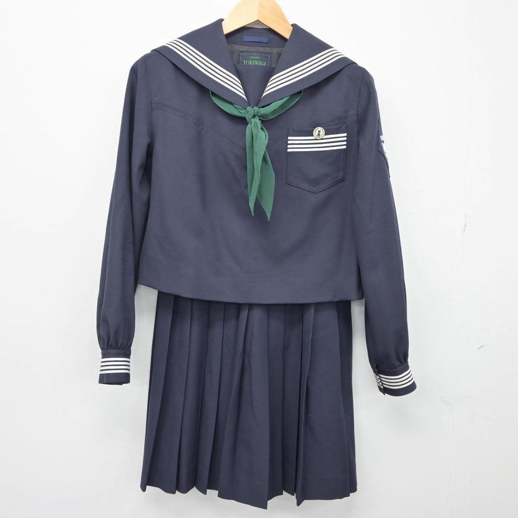 【中古】宮城県 常盤木学園高等学校 女子制服 4点（セーラー服