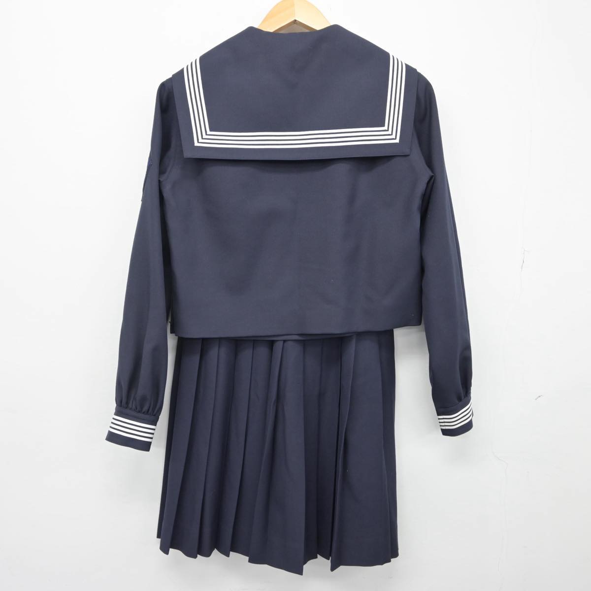 【中古】宮城県 常盤木学園高等学校 女子制服 4点（セーラー服・スカート）sf029211