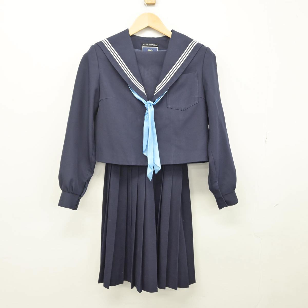 【中古】愛知県 尾張旭東中学校 女子制服 3点（セーラー服・スカート）sf029213