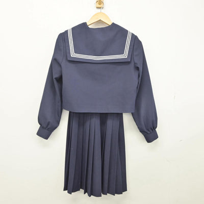 【中古】愛知県 尾張旭東中学校 女子制服 3点（セーラー服・スカート）sf029213