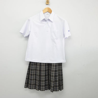 【中古】鹿児島県 鹿児島情報高等学校 女子制服 4点（シャツ・スカート）sf029220