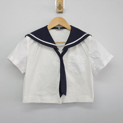 【中古】福島県 福島大学附属中学校 女子制服 3点（セーラー服・セーラー服）sf029232