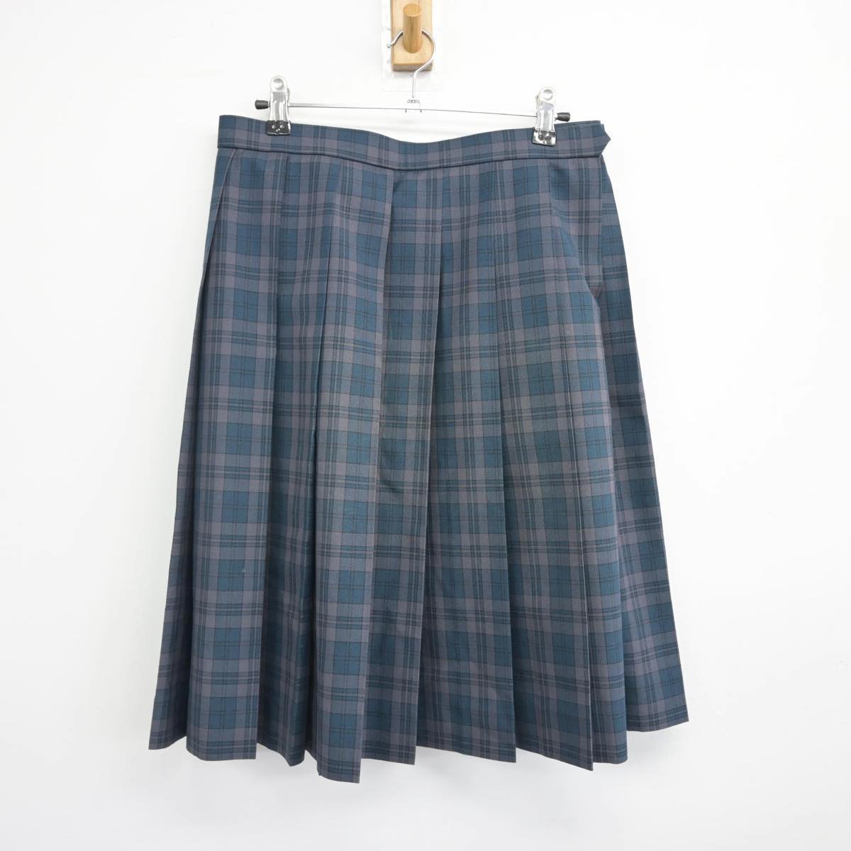 【中古】埼玉県 皆野高等学校 女子制服 4点（ニットベスト・シャツ・スカート）sf029243