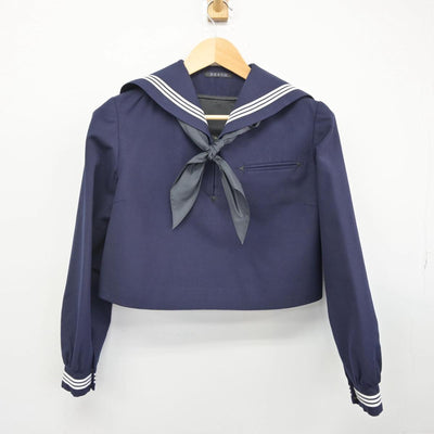 【中古】福岡県 筑紫女学園高等学校 女子制服 3点（セーラー服・ジャンパースカート）sf029247