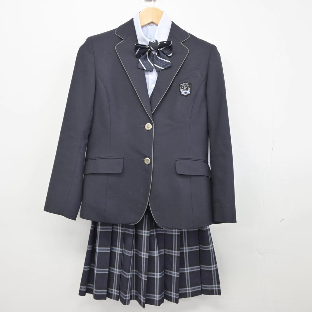 【中古】鳥取県 国立米子工業高等専門学校 女子制服 5点（ブレザー・ベスト・シャツ・スカート）sf029261