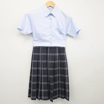 【中古】鳥取県 国立米子工業高等専門学校 女子制服 2点（シャツ・スカート）sf029262