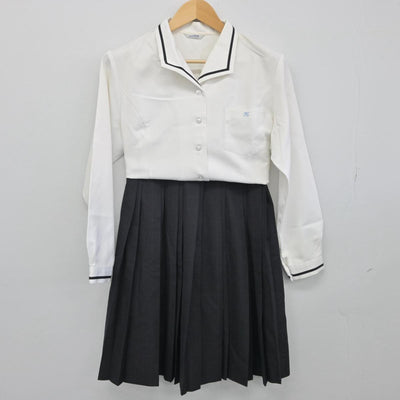 【中古】愛知県 衣台高等学校 女子制服 2点（シャツ・スカート）sf029264