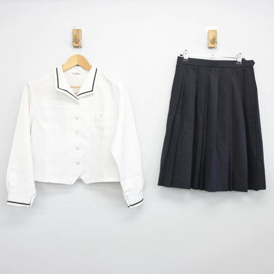 【中古】愛知県 衣台高等学校 女子制服 2点（シャツ・スカート）sf029264