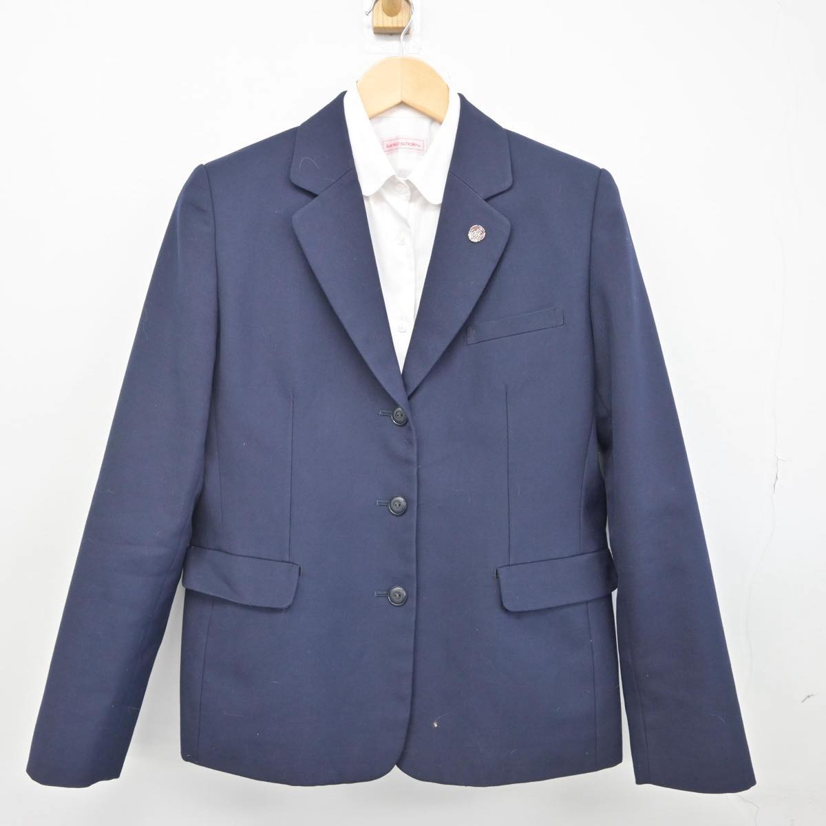 【中古】徳島県 城北高等学校 女子制服 3点（ブレザー・シャツ）sf029267