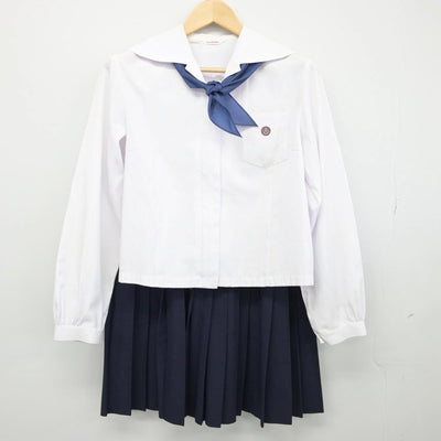 【中古】徳島県 城北高等学校 女子制服 3点（セーラー服・スカート）sf029268