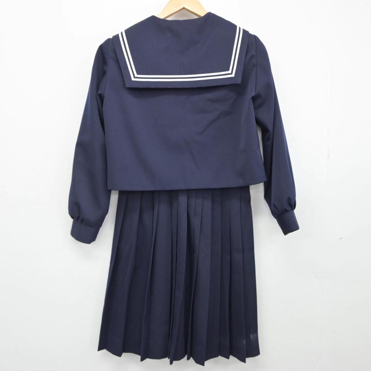 【中古】岐阜県 城南中学校 女子制服 4点（セーラー服・スカート）sf029279