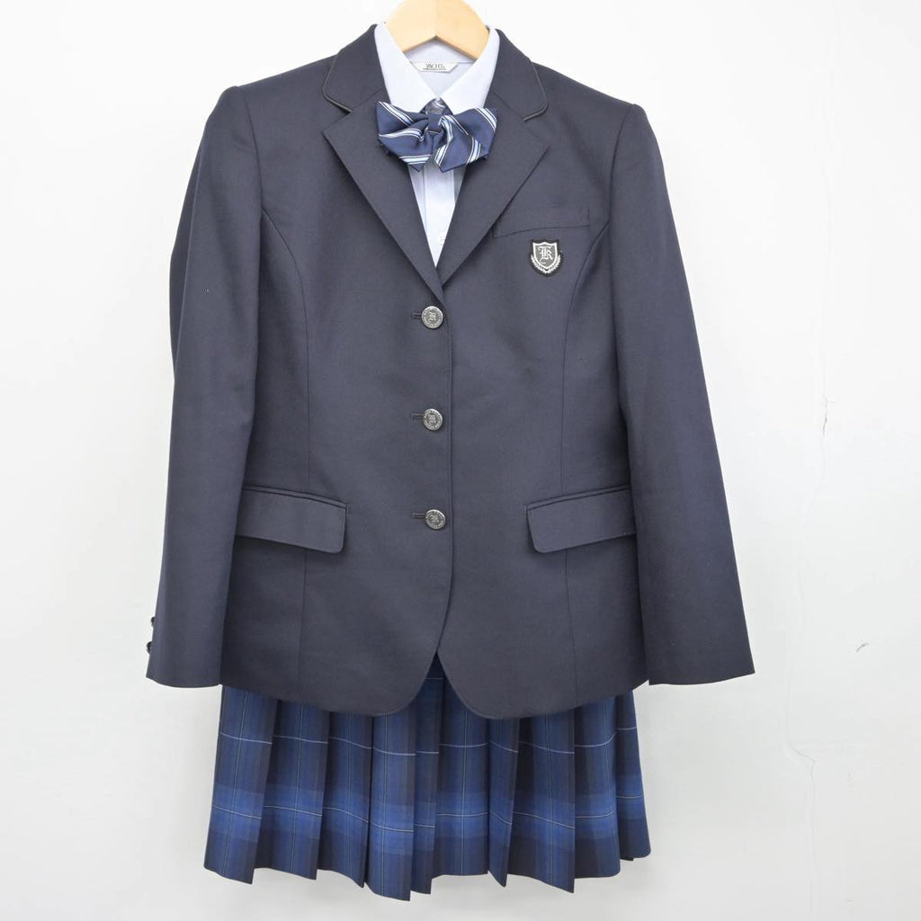 【中古】岐阜県 海津明誠高等学校 女子制服 4点（ブレザー・シャツ・スカート）sf029280