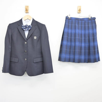 【中古】岐阜県 海津明誠高等学校 女子制服 4点（ブレザー・シャツ・スカート）sf029280