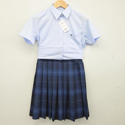 【中古】岐阜県 海津明誠高等学校 女子制服 3点（シャツ・スカート）sf029281