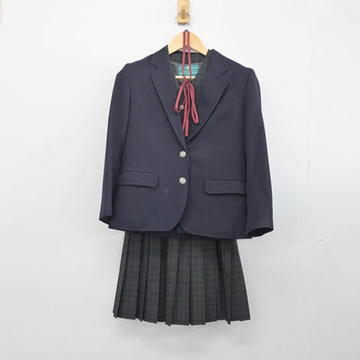 【中古】兵庫県 長田中学校 女子制服 4点（ブレザー・ベスト・スカート）sf029287