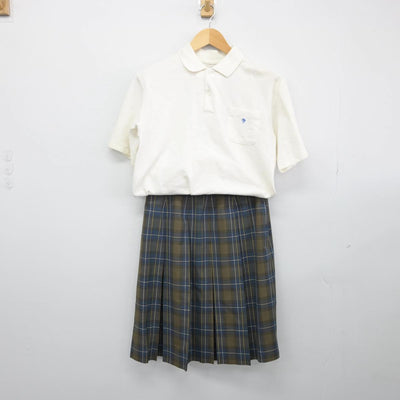 【中古】静岡県 吉原工業高等学校 女子制服 2点（シャツ・スカート）sf029298