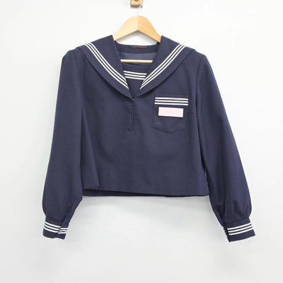 【中古】静岡県 須津中学校 女子制服 3点（セーラー服・スカート）sf029299