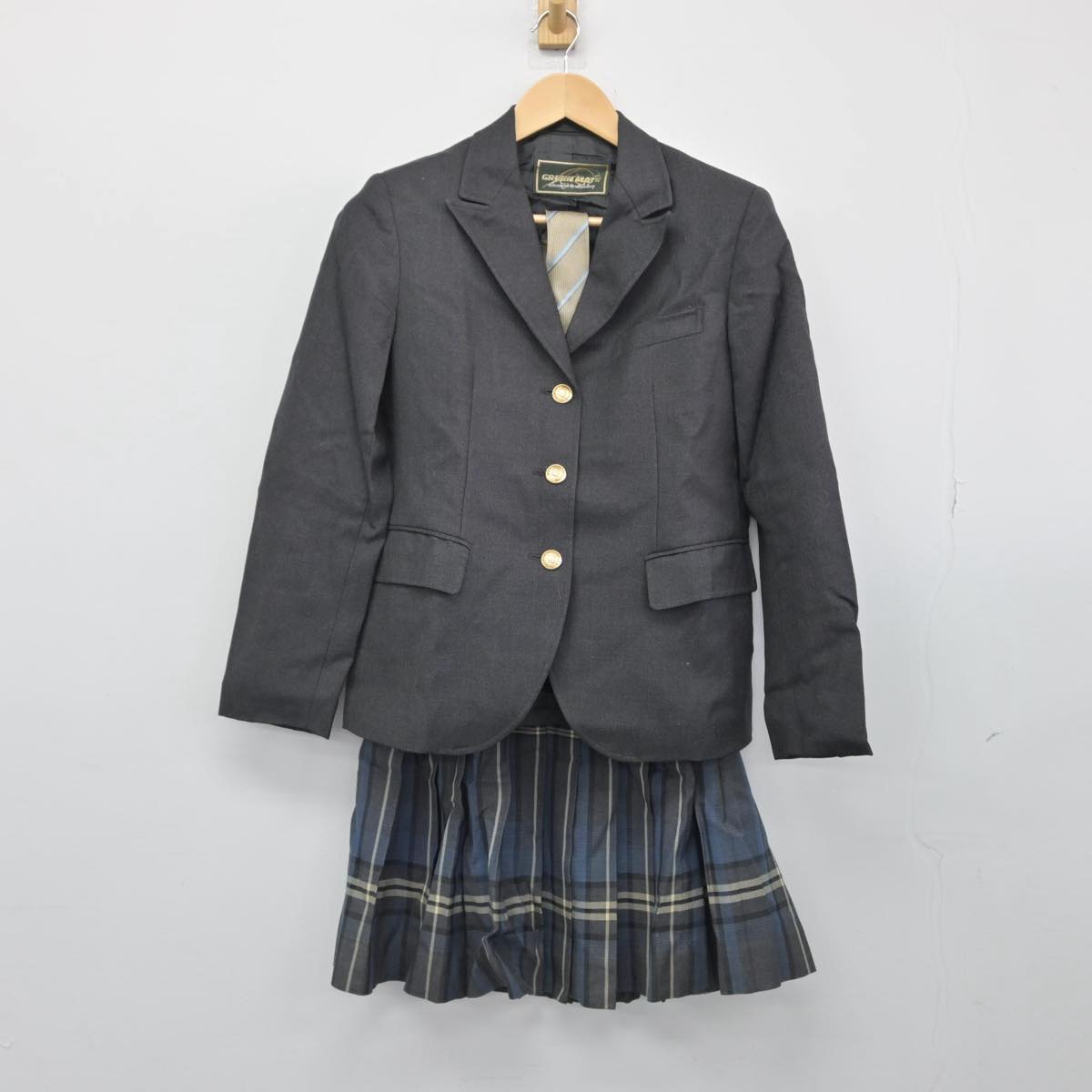 【中古】東京都 三田高等学校 女子制服 3点（ブレザー・スカート）sf029304